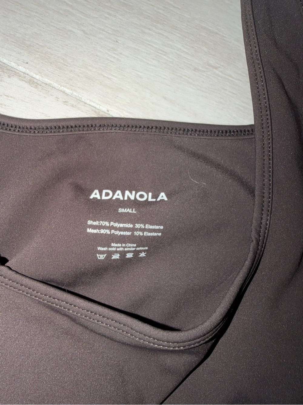 Adanola Set Brown Sports Bra (small)  and Matching Pants (xsmall)  (sold as set)